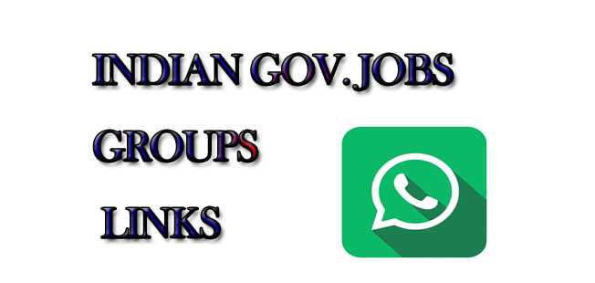 Indian Gov Jobs WhatsApp Group Links
