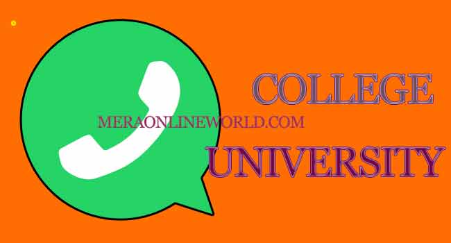 College University Whatsapp Group Link