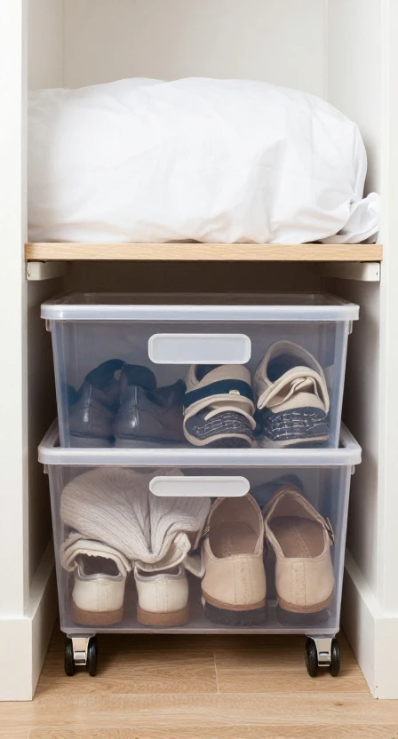 Add Under-Bed Storage Bins
