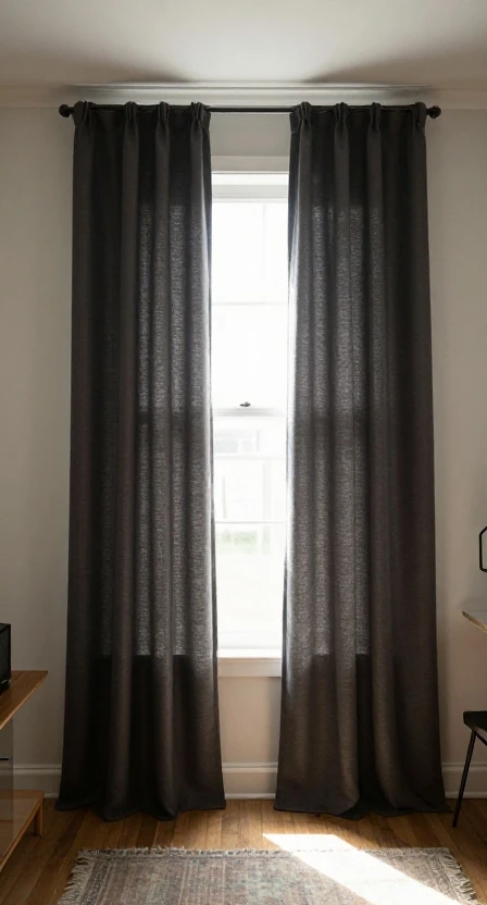 Hang Curtains Close to the Ceiling