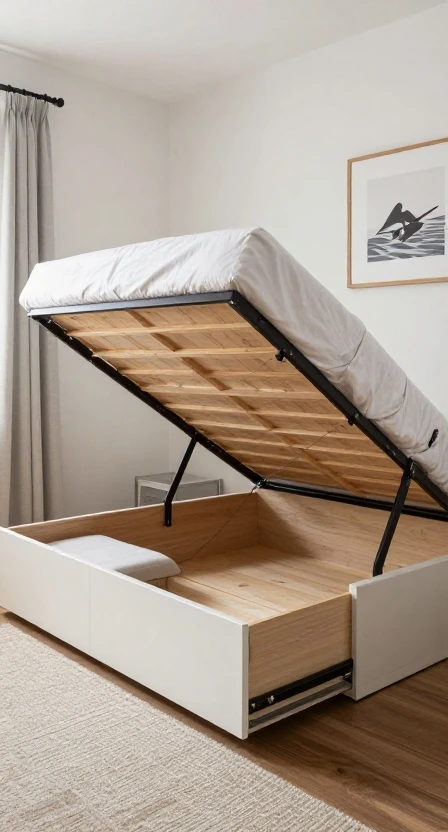 Use a Bed With Built-In Storage